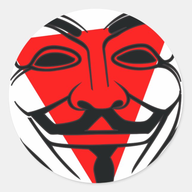 Anon Classic Round Sticker (Front)