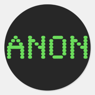 Anon Preserving Internet Freedom Classic Round Sticker
