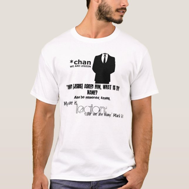 Anon~ We are Legion T-Shirt (Front)
