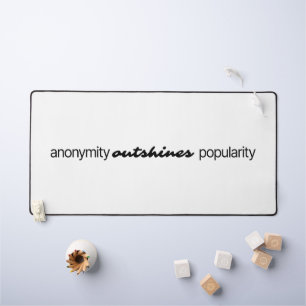 Anonymity Desk Mat
