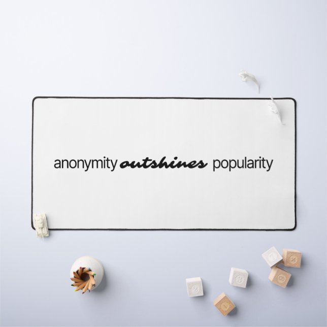 Anonymity Desk Mat (Kids Table)