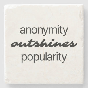 Anonymity Glass Coaster
