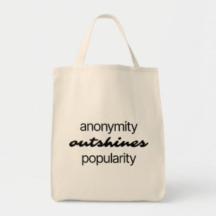 Anonymity Grocery Tote Bag