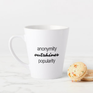 Anonymity Latte Mug