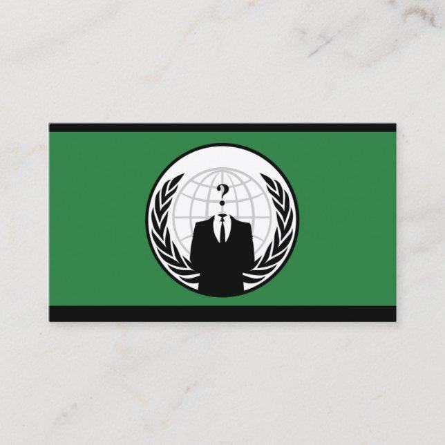Anonymous Business Card (Front)