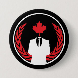 Anonymous Canada Black Button