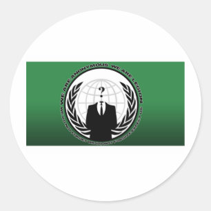 anonymous classic round sticker