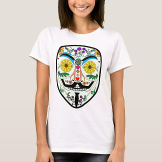 ANONYMOUS Day of the Dead 2 Art Anon Mask 4Chan T-Shirt