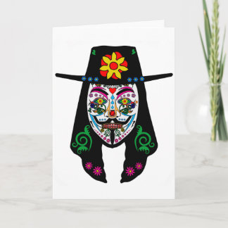 ANONYMOUS Day of the Dead 7 Anon Mask Sugar skull Card