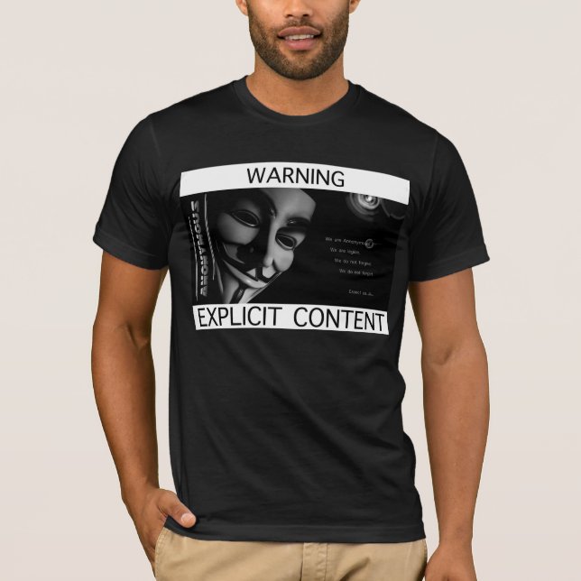 ANONYMOUS Explicit Content T-Shirt (Front)
