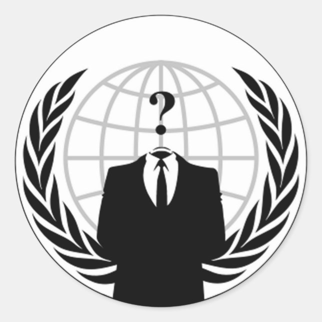 Anonymous Flag Round Stickers (Front)