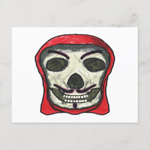 Anonymous Hacker Skull Postcard