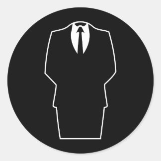 anonymous icon internet 4chan SA Classic Round Sticker