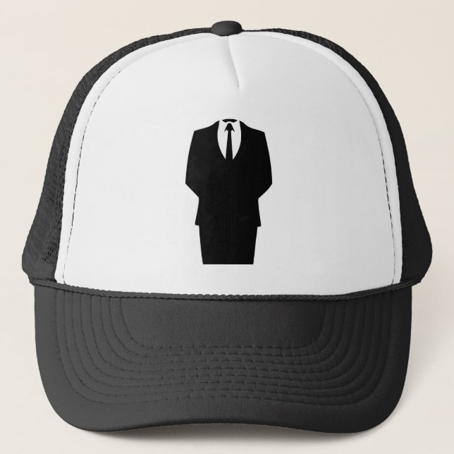 anonymous icon internet 4chan SA Trucker Hat (Front)