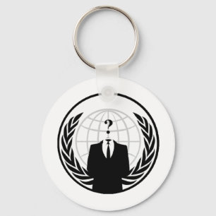 Anonymous International Logo Key Ring