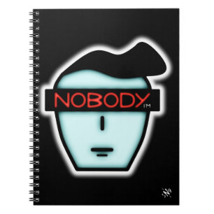 Anonymous Nobody Mysterious Cartoon Face Notebook