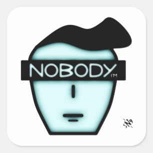 Anonymous nobody's face v2 square sticker