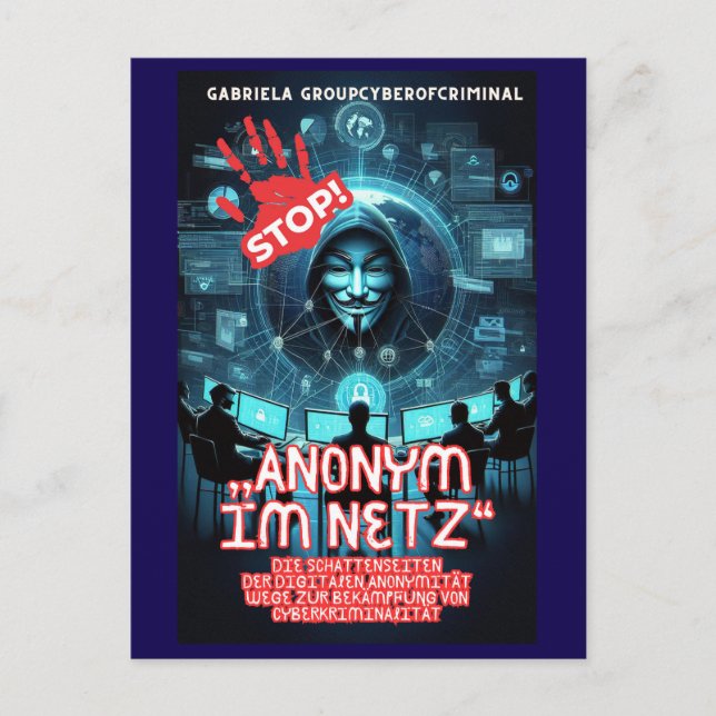 Anonymous on the Net Postcard (Front)