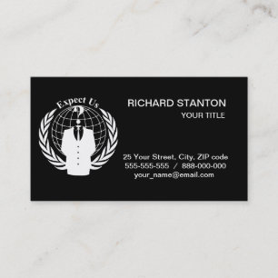 Anonymous seal business card