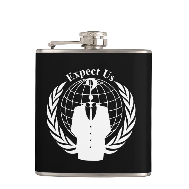 Anonymous seal hip flask (Front)