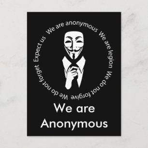 Anonymous seal postcard