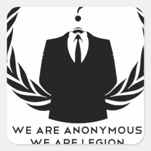 Anonymous Square Sticker
