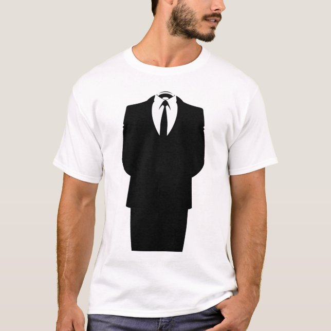 anonymous suit man T-Shirt (Front)