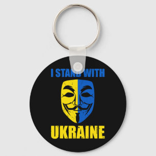 Anonymous Ukrainian Lover I Stand With Ukraine Sup Key Ring