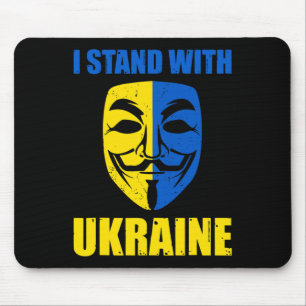 Anonymous Ukrainian Lover I Stand With Ukraine Sup Mouse Pad