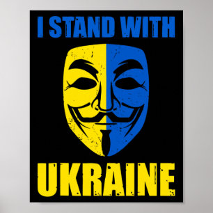 Anonymous Ukrainian Lover I Stand With Ukraine Sup Poster