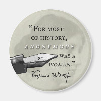 Anonymous Was a Woman ~ Virginia Woolf quote circl