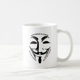 Anonymous White Coffee Mug