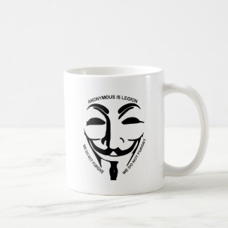 Anonymous White Coffee Mug