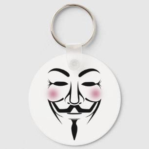 anonymus mask vendetta hacker cyber internet hackt key ring