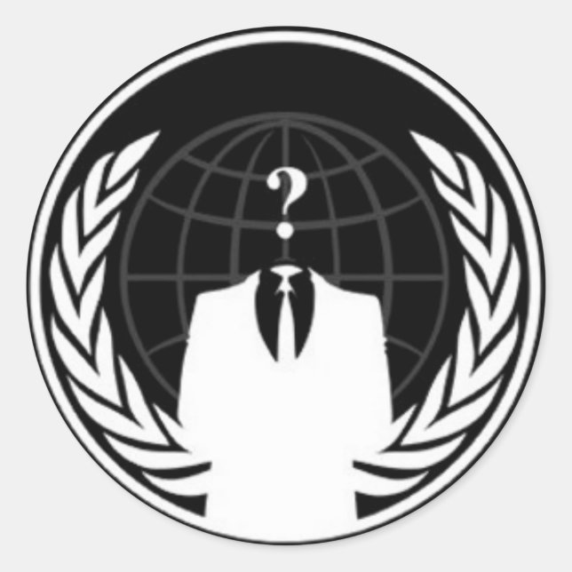 Anonywear Classic Round Sticker (Front)