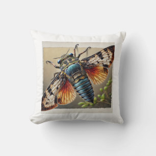 Anoploderomorpha Insect 020924IREF229 - Watercolor Cushion