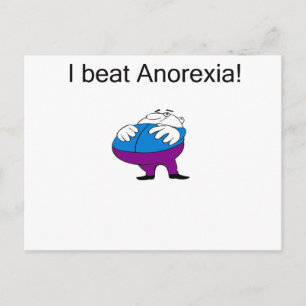 Anorexia fat postcard