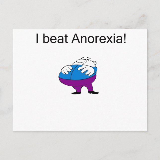 Anorexia fat postcard (Front)