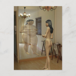 Anorexia Postcard