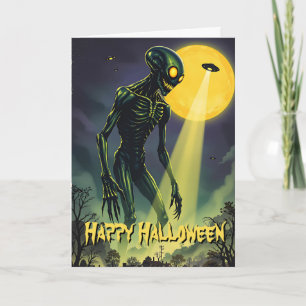 Another Alien Invader Halloween Card
