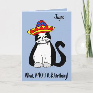 Another birthday! Cute cat in hat.  Happy Card