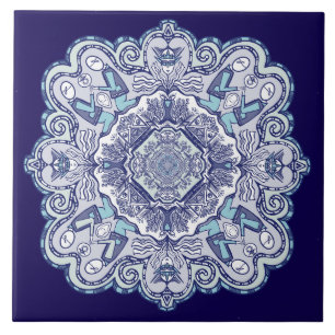 Another blue china inspired design Ceramic Tile
