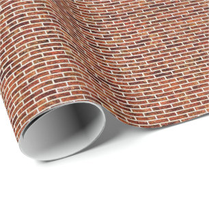 ANOTHER BRICK IN THE WALL! v.2 (Red Brick Pattern) Wrapping Paper