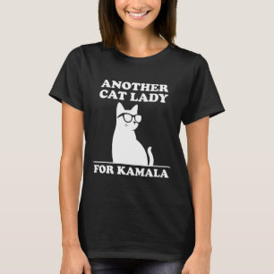 Another Cat Lady for Kamala Harris 2024 Cool Cat T-Shirt