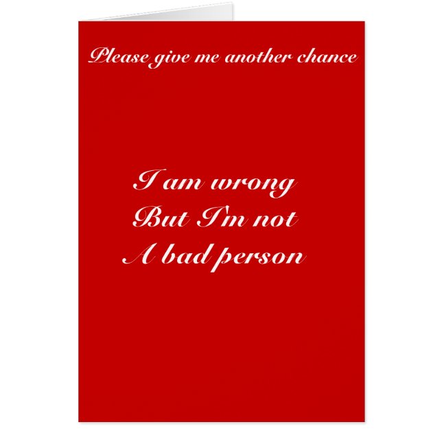 Another chance (Front)