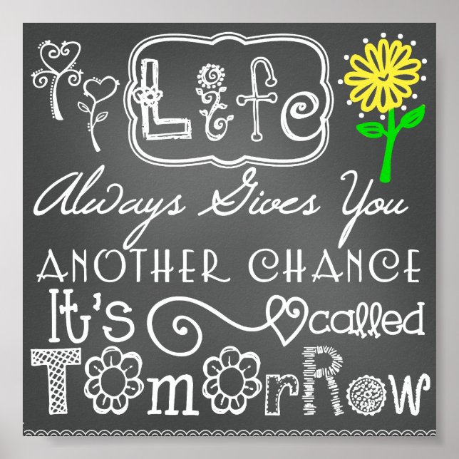Another Chance Chalkboard Look Poster (Front)