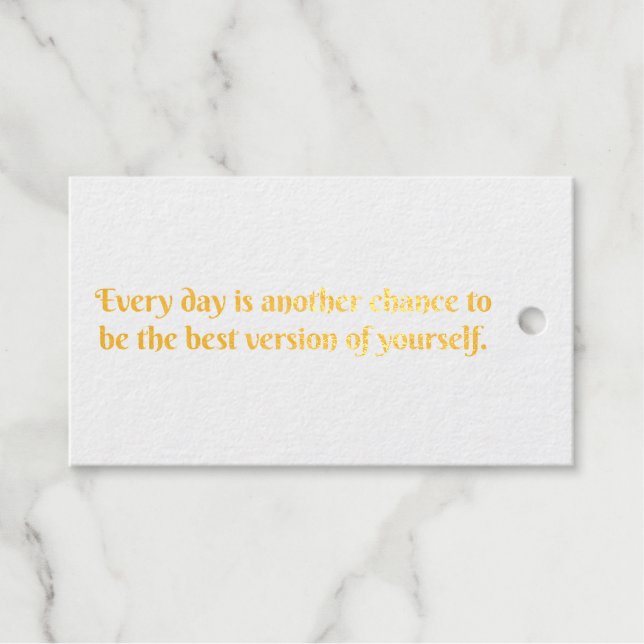 Another Chance Foil Gift Tag (Front (Horizontal))