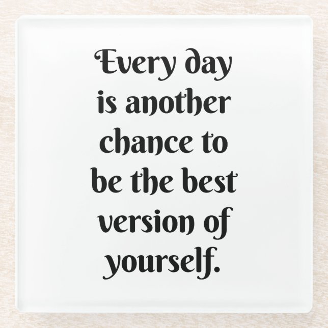 Another Chance Glass Coaster (Front)