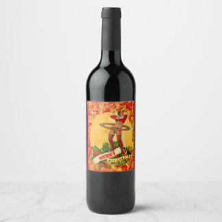 Another Christmas Pin-Up Wine Label