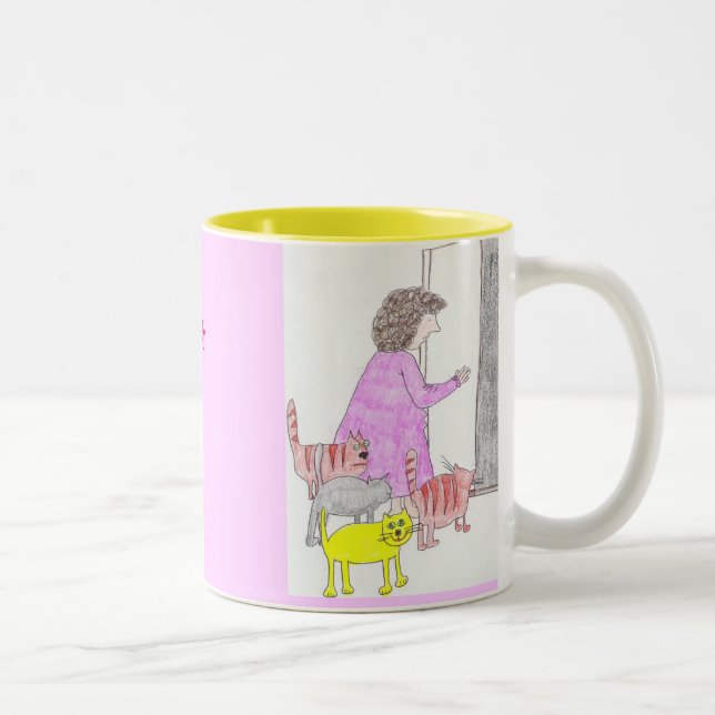 another crazy cat lady Two-Tone coffee mug (Right)